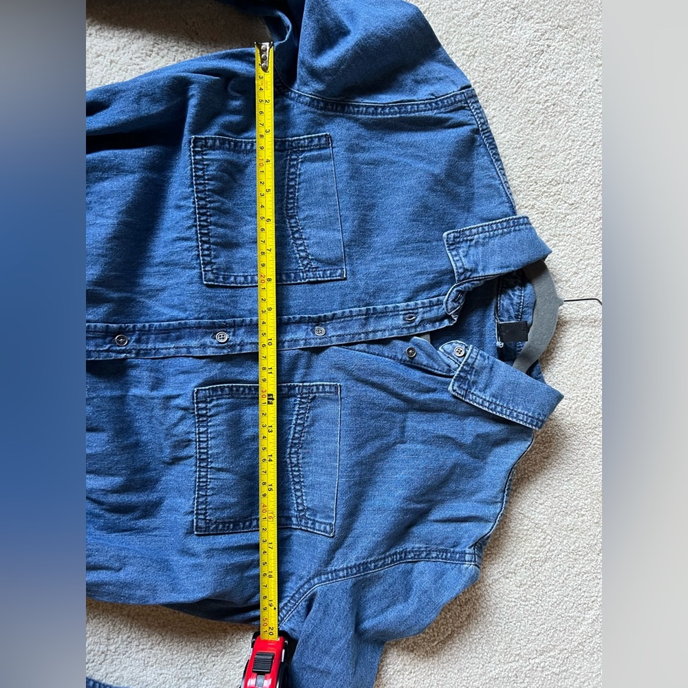 Joe Fresh Denim Dress with Pockets and Belt - Picture 8 of 9